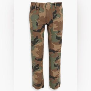 Nili Lotan Jenna Cropped Camo Cotton Blend Pant Women’s Size 6
